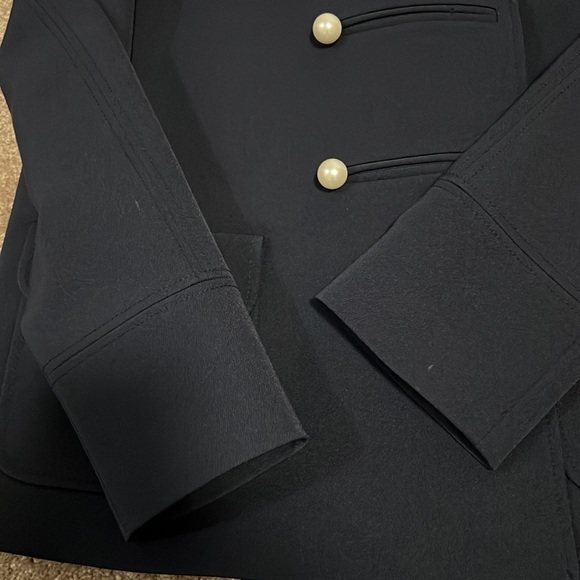 Pink Tartan Navy Peacoat - Picture 4 of 6